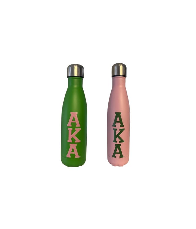 Alpha Kappa Alpha AKA Stainless Steel Water Bottle with Flip Top – Betty's  Promos Plus, LLC